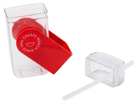 Бутылка для воды JUICY DRINK BOX, красный (тампопечать)