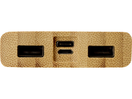 Внешний беспроводной аккумулятор из бамбука Bamboo Air, 10000 mAh Внешний беспроводной аккумулятор из бамбука Bamboo Air, 10000 mAh