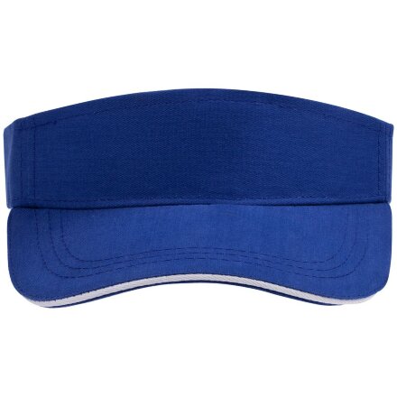Козырек Active, ярко-синий с белым кантом