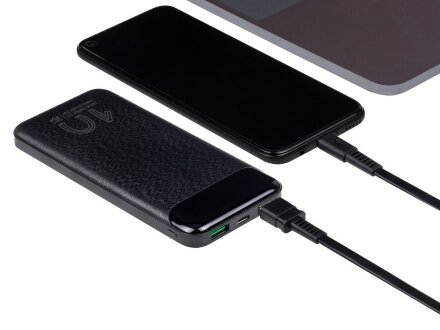 VA2540 (10 000mAh), QC/PD 20W внешний аккумулятор с дисплеем, черный VA2540 (10 000mAh), QC/PD 20W внешний аккумулятор с дисплеем, черный