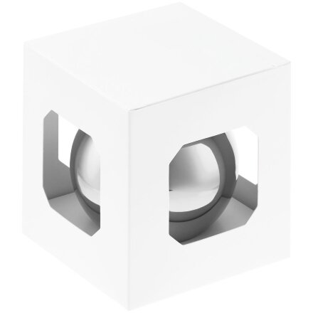 Елочный шар Finery Gloss, 8 см, глянцевый серебристый Елочный шар Finery Gloss, 8 см, глянцевый серебристый