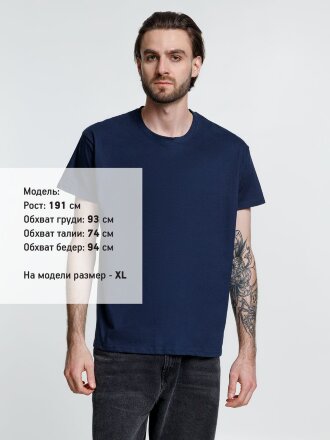 Футболка унисекс Ankara, темно-синяя Футболка унисекс Ankara, темно-синяя