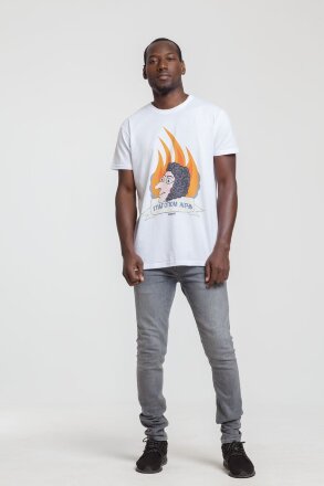 Футболка «Глаголом жечь», белая Футболка «Глаголом жечь», белая