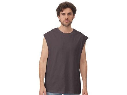 Майка оверсайз Berlin, унисекс, темно-серый