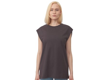 Майка оверсайз Berlin, унисекс, темно-серый