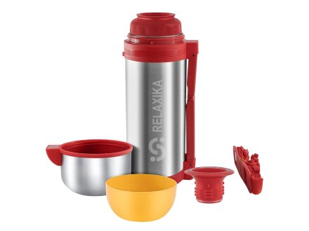 Термос универсальный (для еды и напитков) Relaxika 201, 1500 мл, стальной Термос универсальный (для еды и напитков) Relaxika 201, 1500 мл, стальной