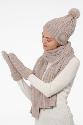 Варежки Heat Trick, бежевый меланж Варежки Heat Trick, бежевый меланж