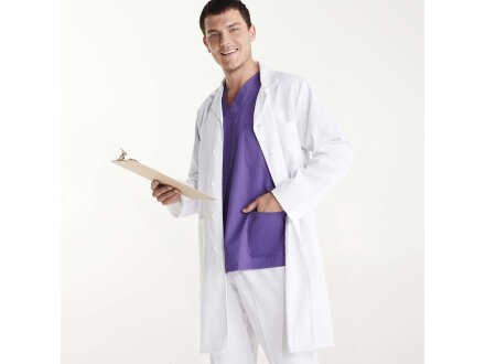Халат унисекс Vaccine, белый Халат унисекс Vaccine, белый