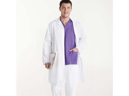 Халат унисекс Vaccine, белый Халат унисекс Vaccine, белый