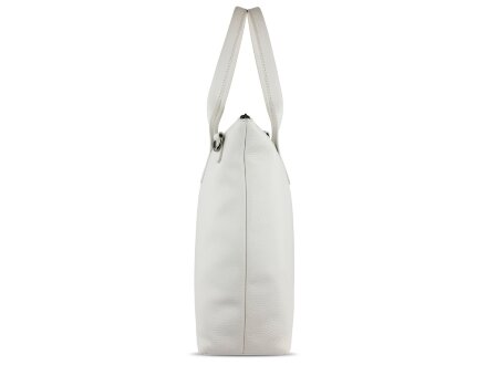 Сумка-шоппер BUGATTI Elsa, белая, воловья кожа/полиэстер, 46х11х31,5 см Сумка-шоппер BUGATTI Elsa, белая, воловья кожа/полиэстер, 46х11х31,5 см
