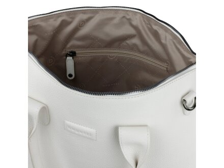 Сумка-шоппер BUGATTI Elsa, белая, воловья кожа/полиэстер, 46х11х31,5 см Сумка-шоппер BUGATTI Elsa, белая, воловья кожа/полиэстер, 46х11х31,5 см