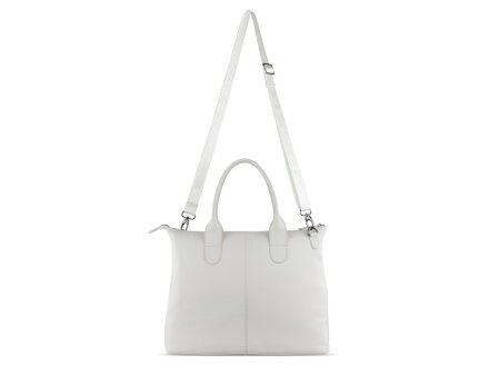 Сумка-шоппер BUGATTI Elsa, белая, воловья кожа/полиэстер, 46х11х31,5 см Сумка-шоппер BUGATTI Elsa, белая, воловья кожа/полиэстер, 46х11х31,5 см