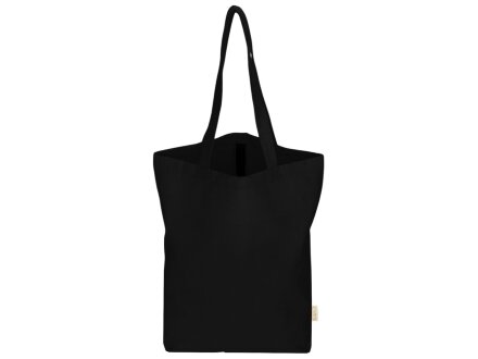 Сумка Fixy из переработанного хлопка с фиксирующей эластичной лентой, черный Сумка Fixy из переработанного хлопка с фиксирующей эластичной лентой, черный