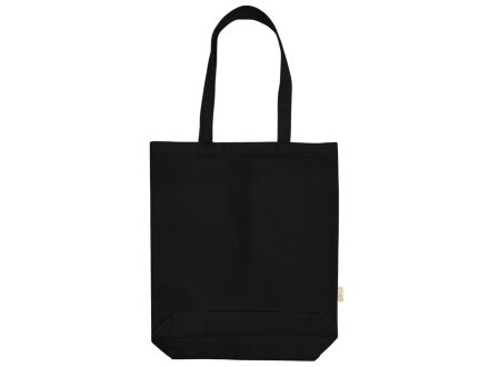 Сумка Fixy из переработанного хлопка с фиксирующей эластичной лентой, черный Сумка Fixy из переработанного хлопка с фиксирующей эластичной лентой, черный