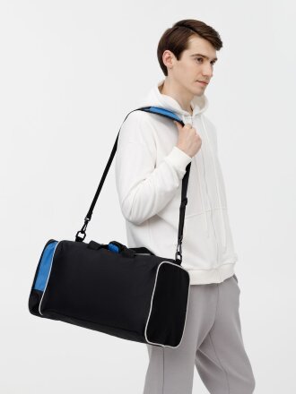 Спортивная сумка Fitnext, черная с синим Спортивная сумка Fitnext, черная с синим
