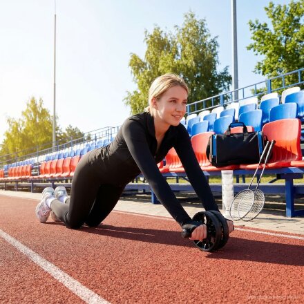 Спортивная сумка Fitnext, черная с синим Спортивная сумка Fitnext, черная с синим