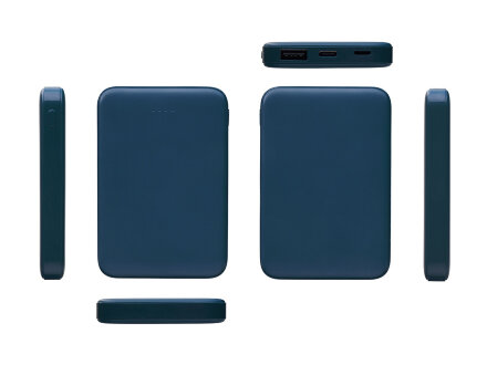 Внешний аккумулятор Simp, 5000 мАч, темно-синий