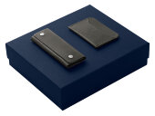 Подарочный набор Long River: картхолдер, ключница (без лого Long River), синяя коробка