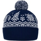 Шапка Elnik, синяя с молочно-белым Шапка Elnik, синяя с молочно-белым