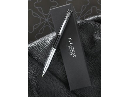 Ручка металлическая шариковая, черный Ручка металлическая шариковая, черный