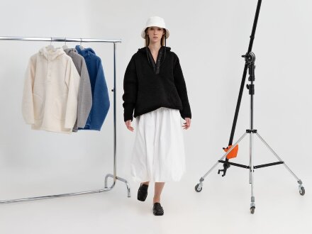 Анорак унисекс Oblako, черный Анорак унисекс Oblako, черный