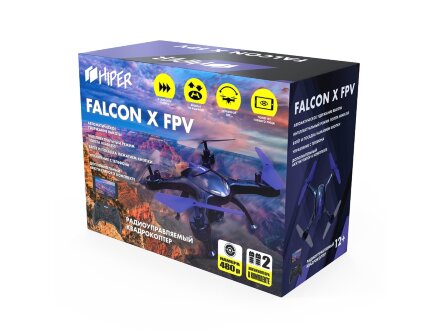 Радиоуправляемый квадрокоптер HIPER FALCON X FPV Радиоуправляемый квадрокоптер HIPER FALCON X FPV