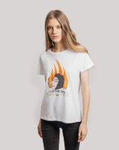 Футболка женская «Глаголом жечь», белая Футболка женская «Глаголом жечь», белая