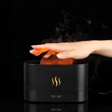 Увлажнитель-ароматизатор с имитацией пламени Fuego ver.2, черный Увлажнитель-ароматизатор с имитацией пламени Fuego ver.2, черный