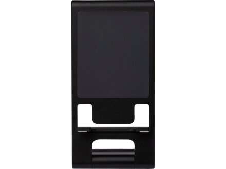 Тонкая алюминиевая подставка для телефона Rise, черный Тонкая алюминиевая подставка для телефона Rise, черный