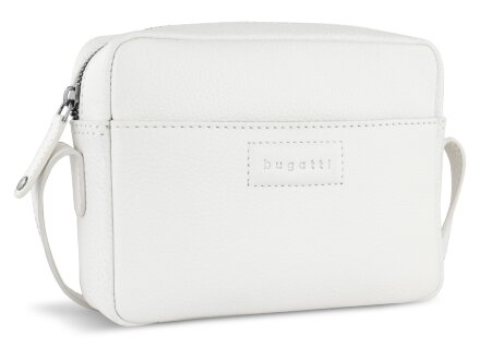 Сумка кросс-боди женская BUGATTI Elsa, белая, воловья кожа/полиэстер, 19х5,5х14 см Сумка кросс-боди женская BUGATTI Elsa, белая, воловья кожа/полиэстер, 19х5,5х14 см