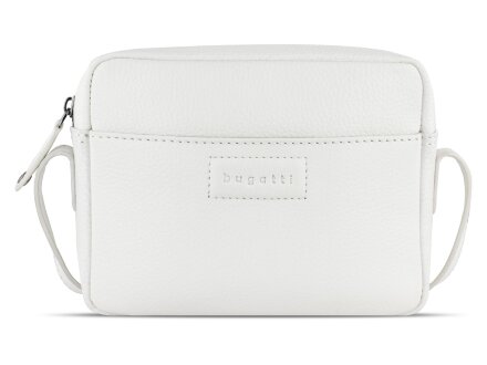 Сумка кросс-боди женская BUGATTI Elsa, белая, воловья кожа/полиэстер, 19х5,5х14 см Сумка кросс-боди женская BUGATTI Elsa, белая, воловья кожа/полиэстер, 19х5,5х14 см