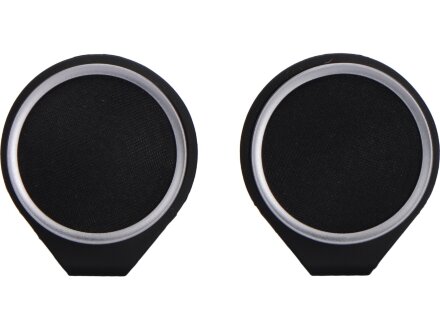 Портативные парные колонки Qjet TWS Mates с черными кольцами