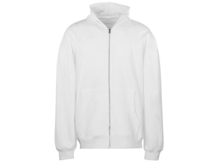 Толстовка оверсайз с капюшоном на молнии Monaco, белый Толстовка оверсайз с капюшоном на молнии Monaco, белый