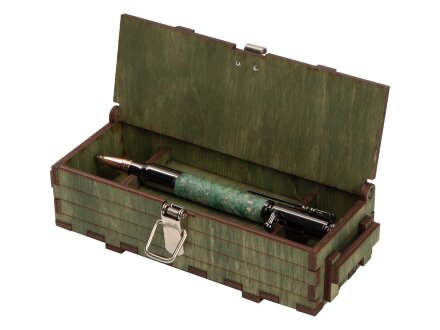 Ручка шариковая Кап клена, зеленый Ручка шариковая Кап клена, зеленый