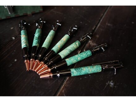 Ручка шариковая Кап клена, зеленый Ручка шариковая Кап клена, зеленый