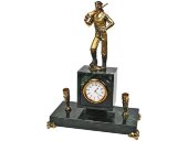 Настольный прибор Шахтер, золотистый/зеленый Настольный прибор Шахтер, золотистый/зеленый