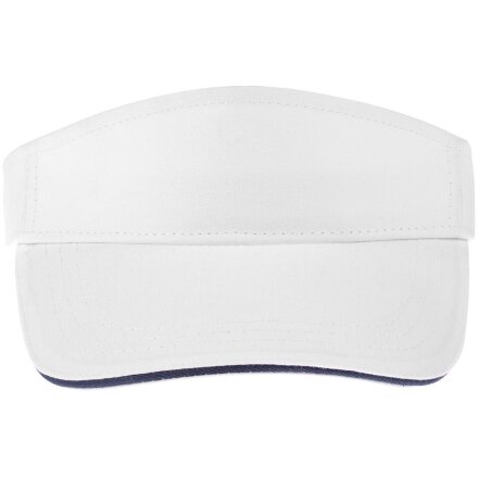 Козырек Active, белый с темно-синим кантом Козырек Active, белый с темно-синим кантом