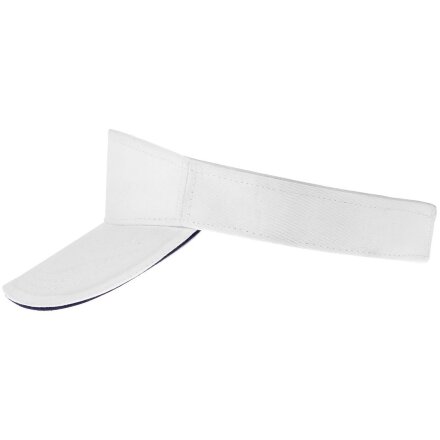 Козырек Active, белый с темно-синим кантом Козырек Active, белый с темно-синим кантом