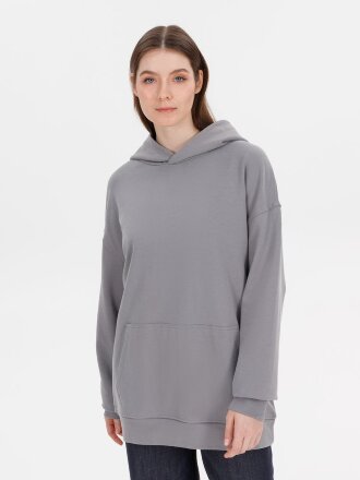 Худи оверсайз унисекс Outshine, серое Худи оверсайз унисекс Outshine, серое
