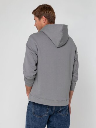 Худи оверсайз унисекс Outshine, серое Худи оверсайз унисекс Outshine, серое