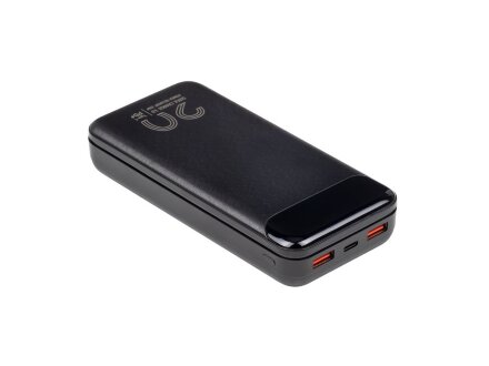 RIVACASE VA2580 (20 000mAh), QC/PD 20W внешний аккумулятор с дисплеем, черный /24 RIVACASE VA2580 (20 000mAh), QC/PD 20W внешний аккумулятор с дисплеем, черный /24