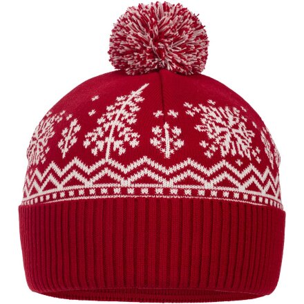 Шапка Elnik, красная с молочно-белым Шапка Elnik, красная с молочно-белым