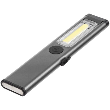 Фонарик-факел аккумуляторный Wallis с магнитом, серый Фонарик-факел аккумуляторный Wallis с магнитом, серый
