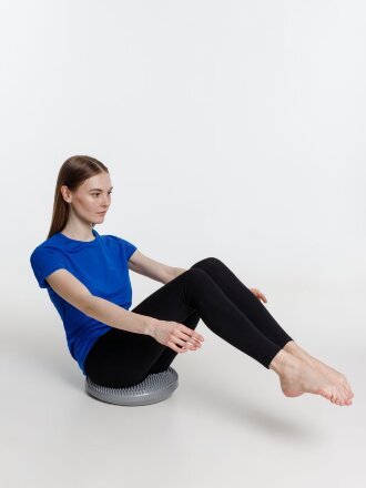 Массажная балансировочная подушка Balansa, серая Массажная балансировочная подушка Balansa, серая