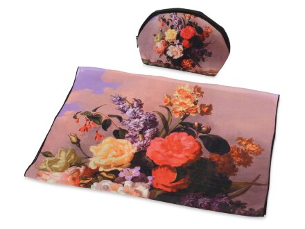 Набор Букет: косметичка и шарф Набор Букет: косметичка и шарф