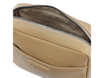 Сумка кросс-боди женская BUGATTI Elsa, песочного цвета, воловья кожа/полиэстер, 19х5,5х14 см Сумка кросс-боди женская BUGATTI Elsa, песочного цвета, воловья кожа/полиэстер, 19х5,5х14 см