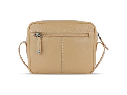 Сумка кросс-боди женская BUGATTI Elsa, песочного цвета, воловья кожа/полиэстер, 19х5,5х14 см Сумка кросс-боди женская BUGATTI Elsa, песочного цвета, воловья кожа/полиэстер, 19х5,5х14 см
