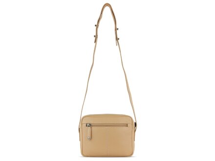Сумка кросс-боди женская BUGATTI Elsa, песочного цвета, воловья кожа/полиэстер, 19х5,5х14 см Сумка кросс-боди женская BUGATTI Elsa, песочного цвета, воловья кожа/полиэстер, 19х5,5х14 см
