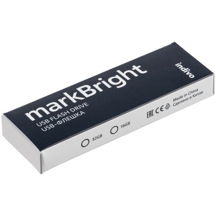 Флешка markBright с зеленой подсветкой, 16 Гб Флешка markBright с зеленой подсветкой, 16 Гб