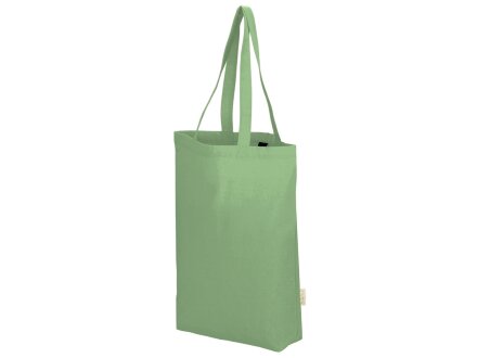 Сумка Fixy из переработанного хлопка с фиксирующей эластичной лентой, зеленое яблоко Сумка Fixy из переработанного хлопка с фиксирующей эластичной лентой, зеленое яблоко